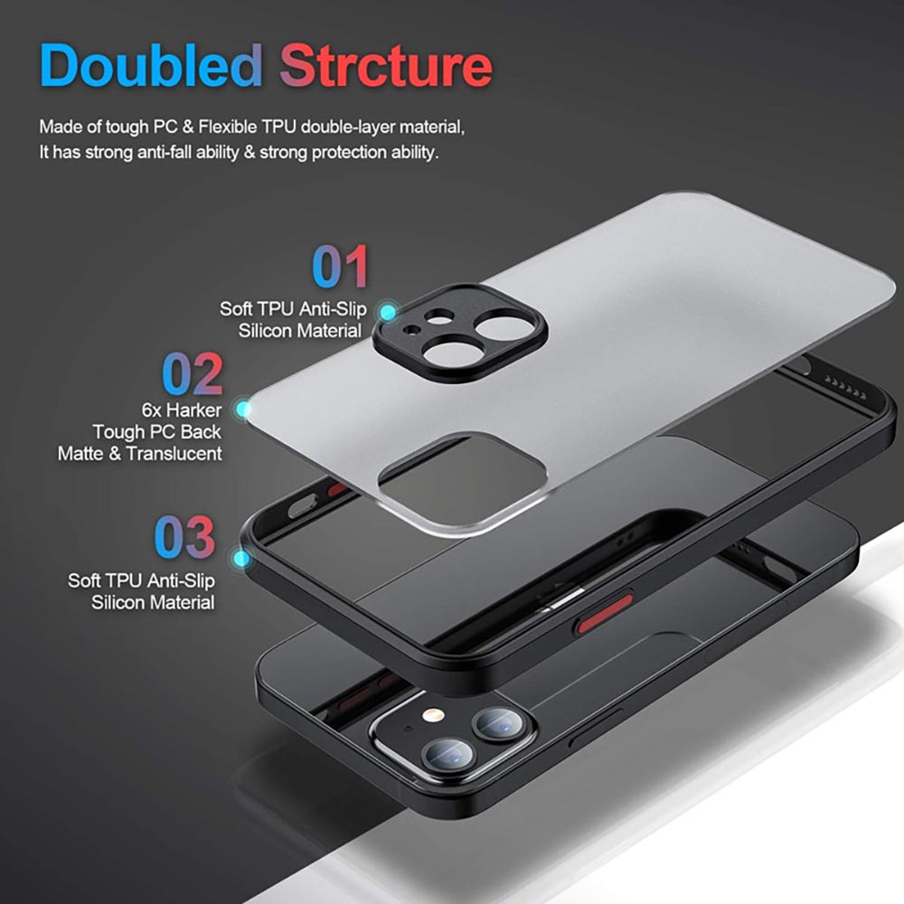 For iPhone 14 13 12 Pro Max Plus Shockproof Clear Cover