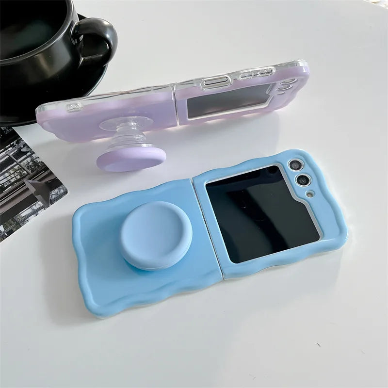 Simple Solid Color Phone Case for Samsung Galaxy Z Flip Cover