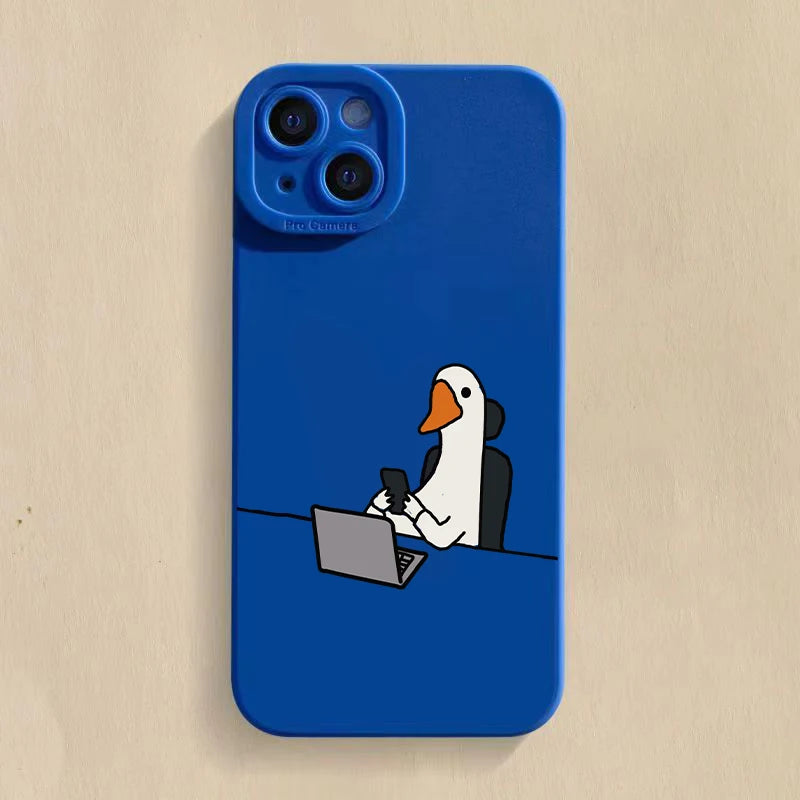 Cute Duck Phone Case For iPhone Cover