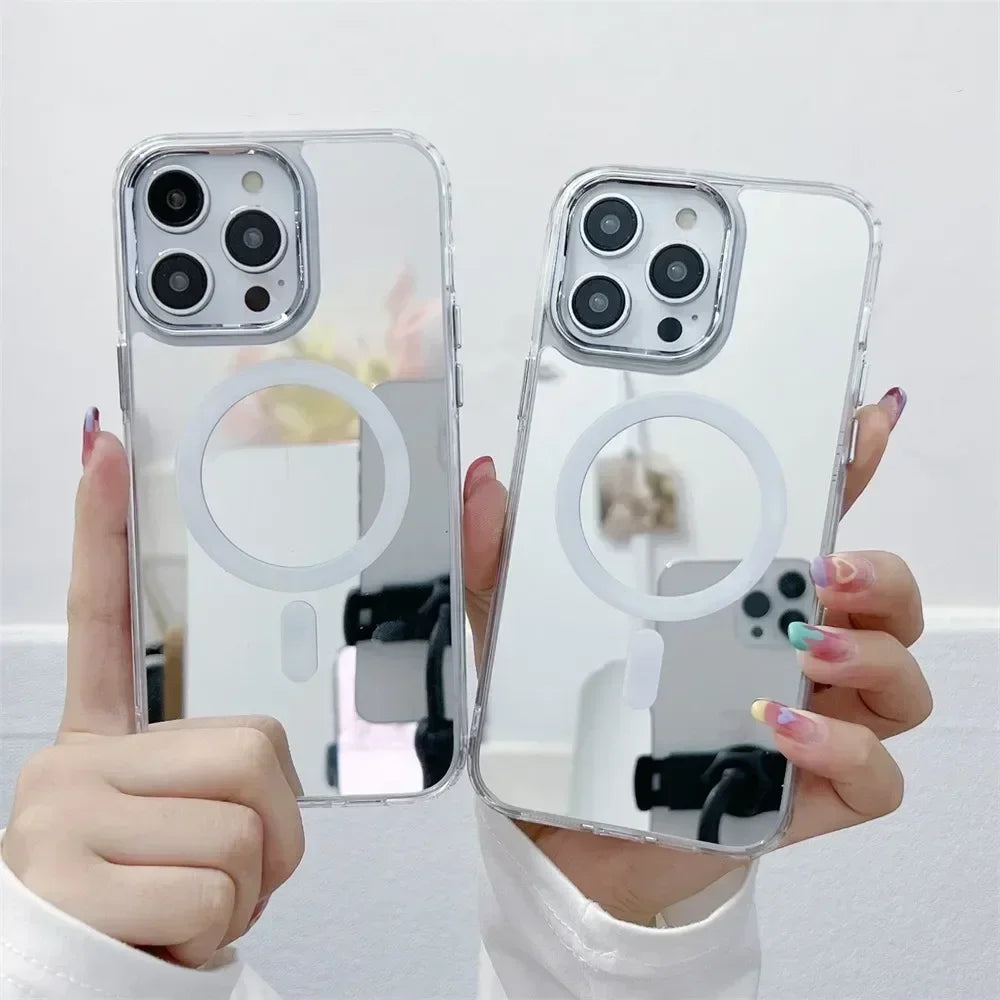 Magnetic Magsafe Mirror Case For iPhone