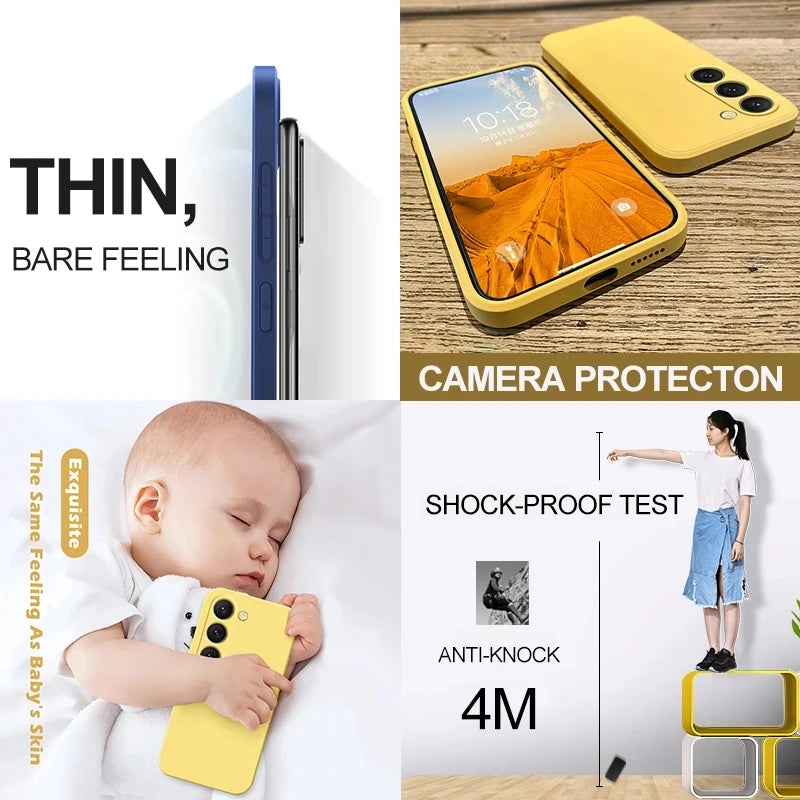 S23 S22 Ultra Plus Case Silicone Phone Case For Samsung Galaxy S23 S22 Ultra Plus S23