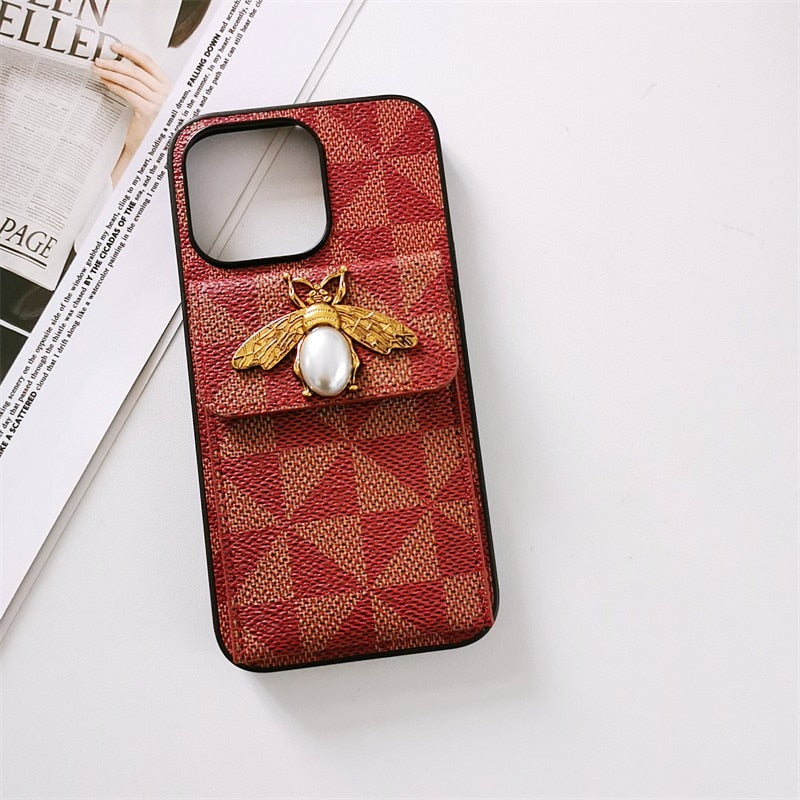 Leather Phone Cover Case For Iphone 14 13 12 Pro Plus