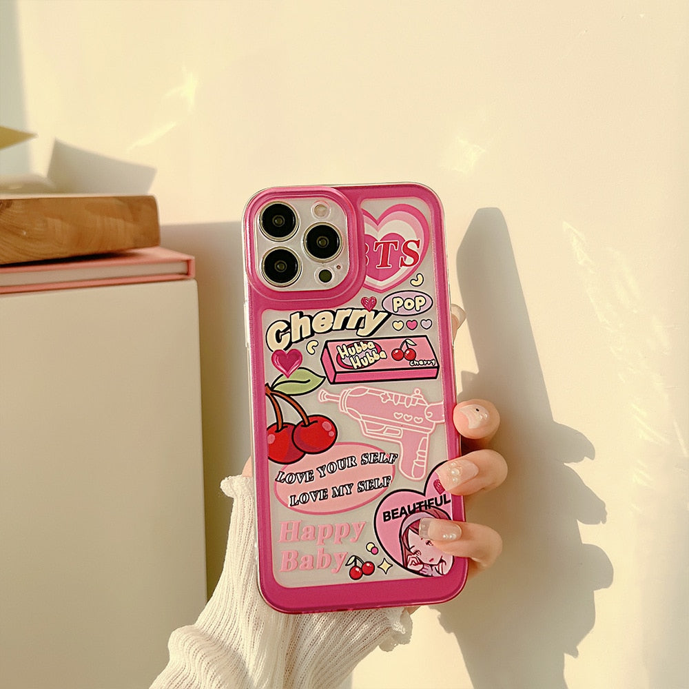 Phone Case For iPhone 14 13 12 Pro Max Plus Cute Protective Cover