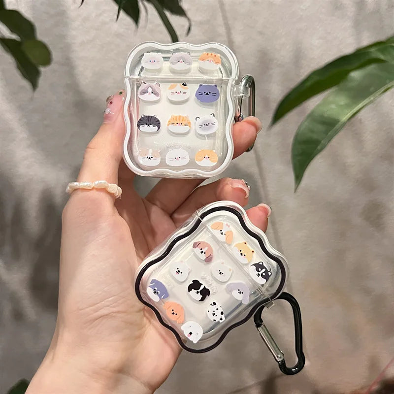 Cartoon Cat Dog Earphone Case For Airpods 1/2 Cover Protective Case Airpods Pro AirPod 3