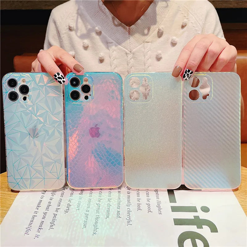 Phone Case For iphone 15 14 13 12 Pro Max Plus Soft Silicone Back Cover