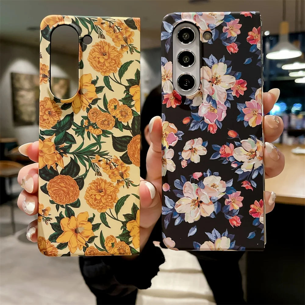 Cute Flower Case for Samsung Z Flip Cover