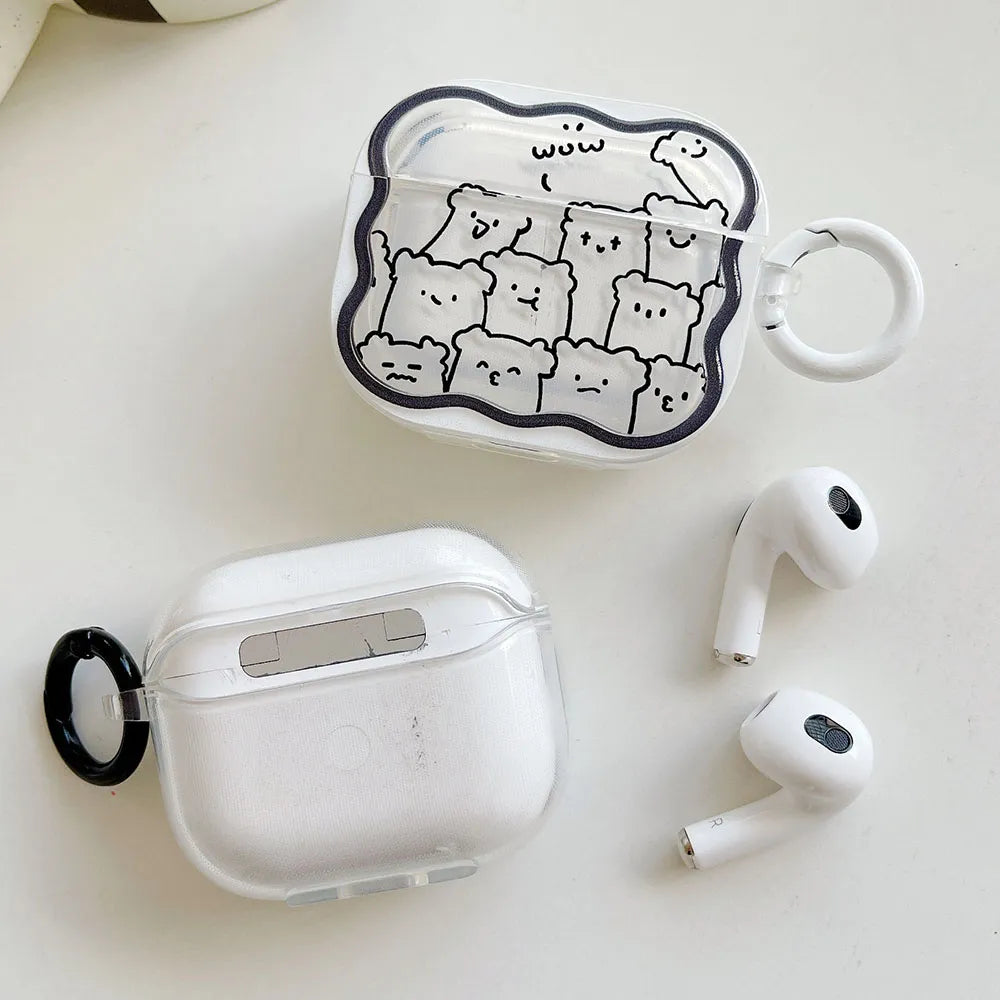 For Airpods Pro 2 Earphone Case Cute  Silicone Shell For Airpods 1 3 Cover