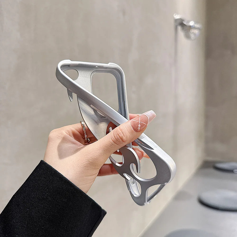 Plating Hollow Flame Matte Case