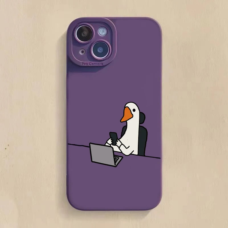 Cute Duck Phone Case For iPhone Cover