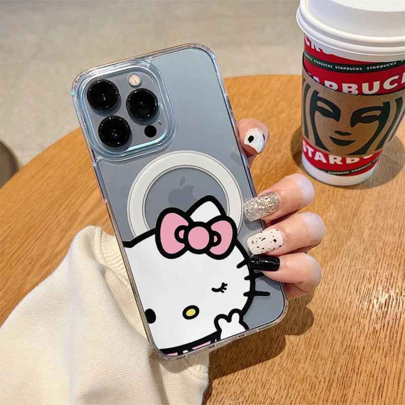 Cute Kitty Magsafe Case For iPhone