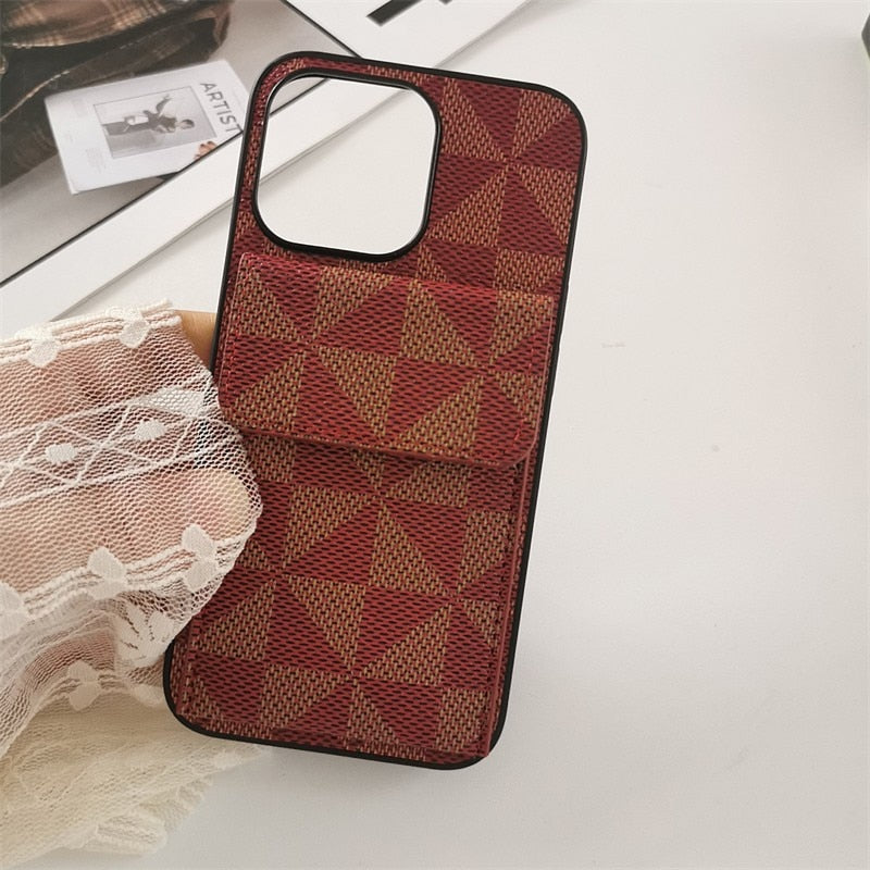 Leather Phone Cover Case For Iphone 14 13 12 Pro Plus