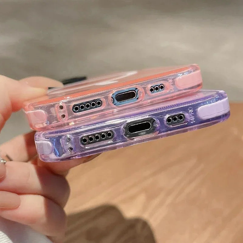 Neon Color Clear Magsafe Case for iPhone