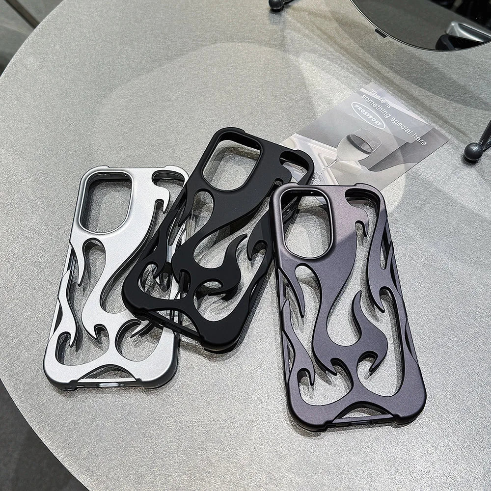 Plating Hollow Flame Matte Case