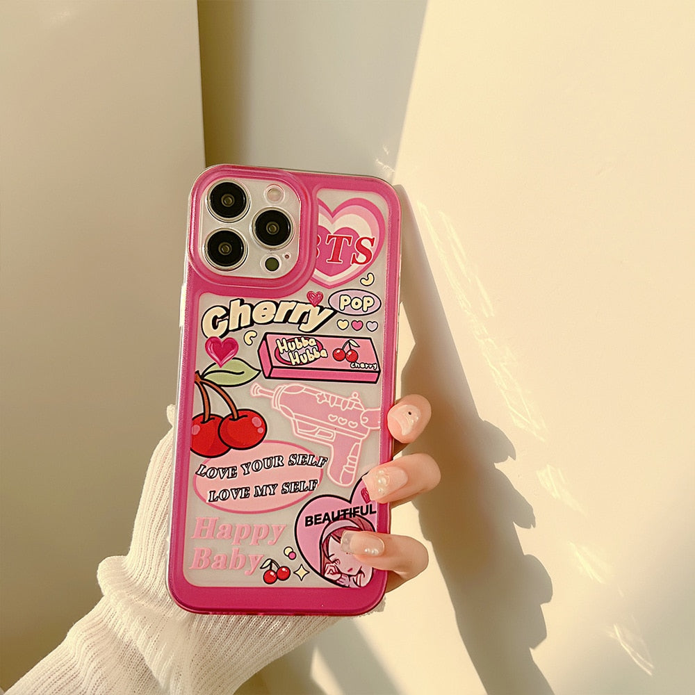 Phone Case For iPhone 14 13 12 Pro Max Plus Cute Protective Cover