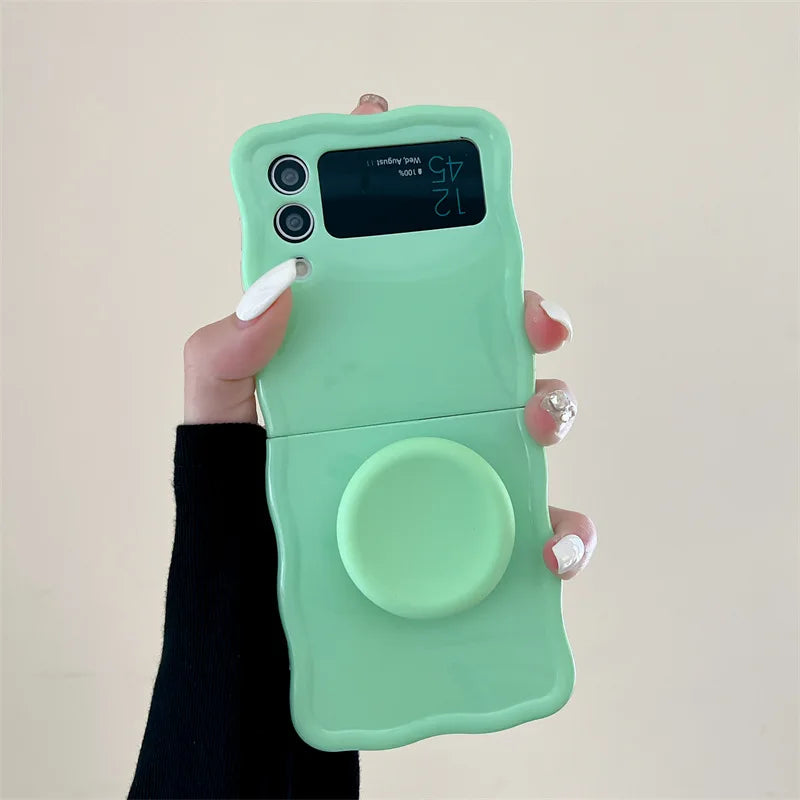 Simple Solid Color Phone Case for Samsung Galaxy Z Flip Cover
