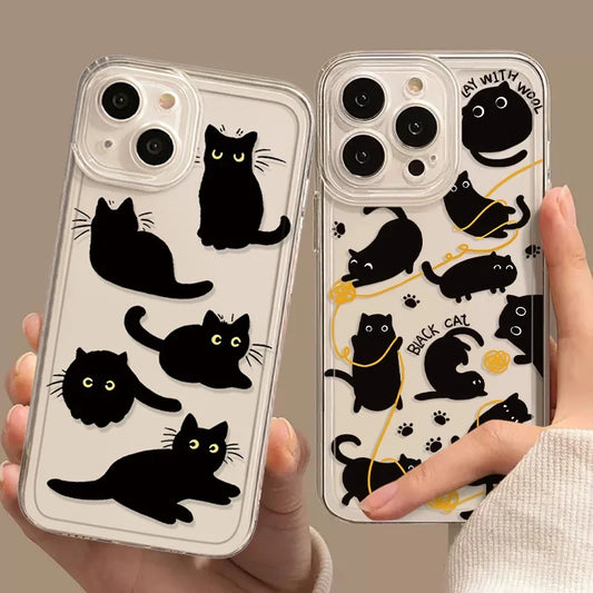 iPhone 13 15 Cover for 12 14 Pro Max Plus Cat Case