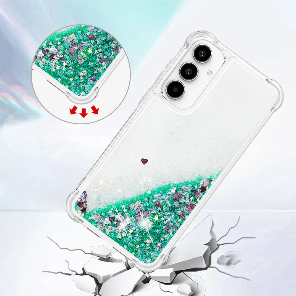 Glitter Phone Case For Samsung Galaxy  Silicone Cover