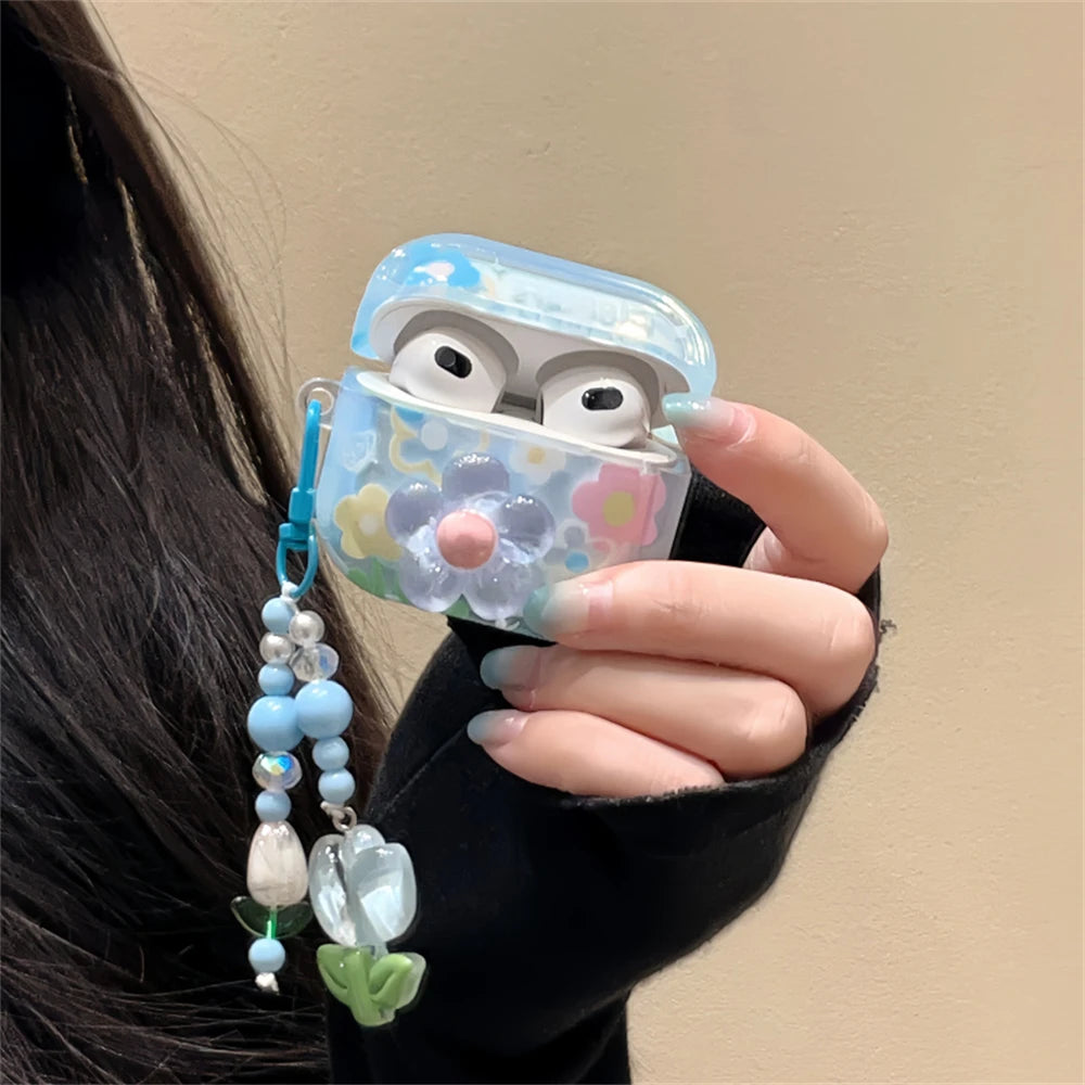 Flower Case For AirPods 1 2 3 Cover