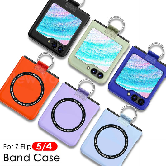 Magnetic Case for Samsung Galaxy Z Flip 5 Flip5 Flip 4 5G Magsafe Cover for Z Flip3 Flip 3