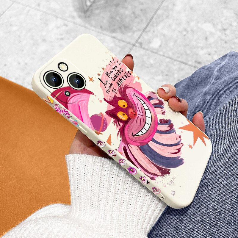 Cute iPhone 14 13 12 Pro Max Plus Liquid Phone Case Cover