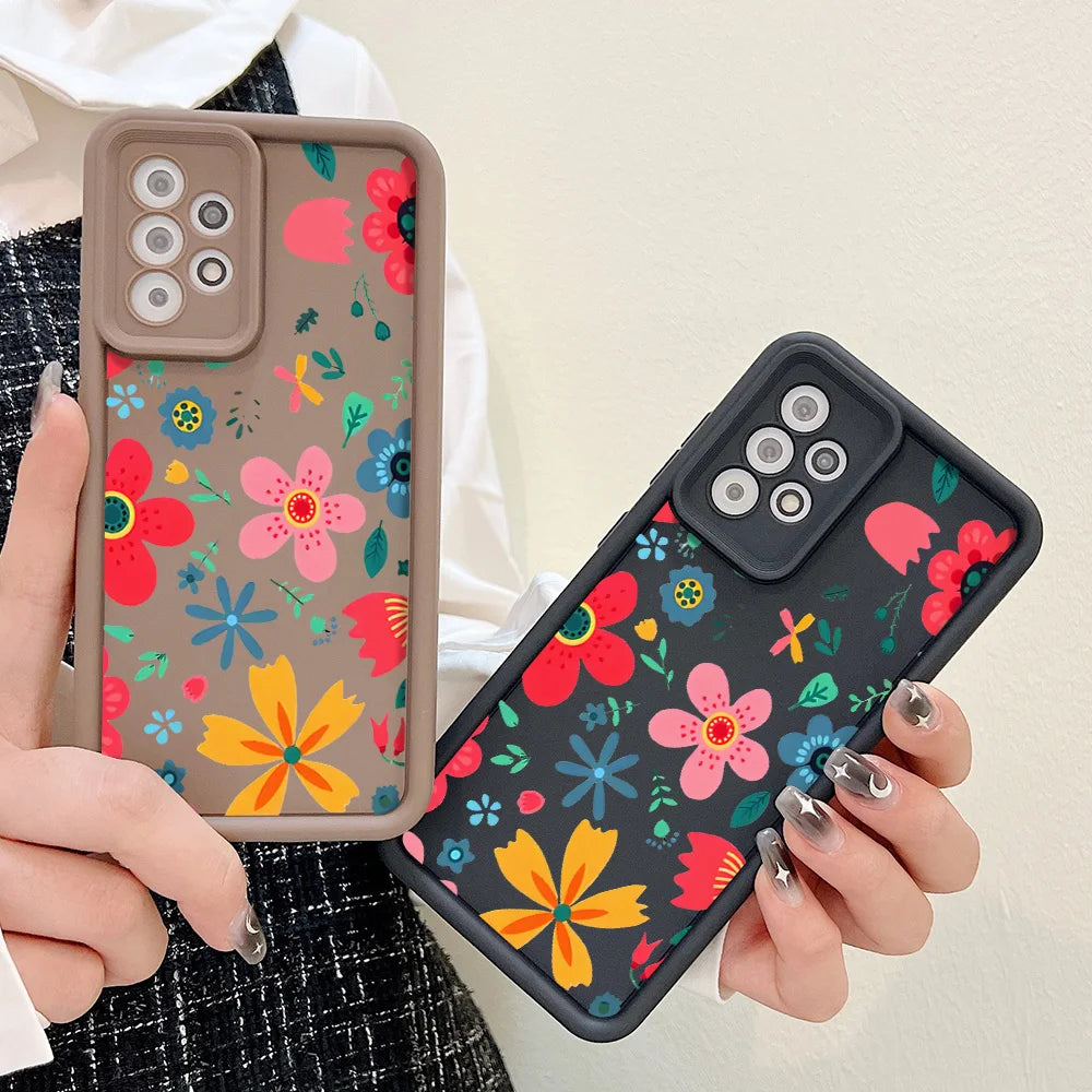 Flower Case For Samsung S21 S20 FE S23 Ultra