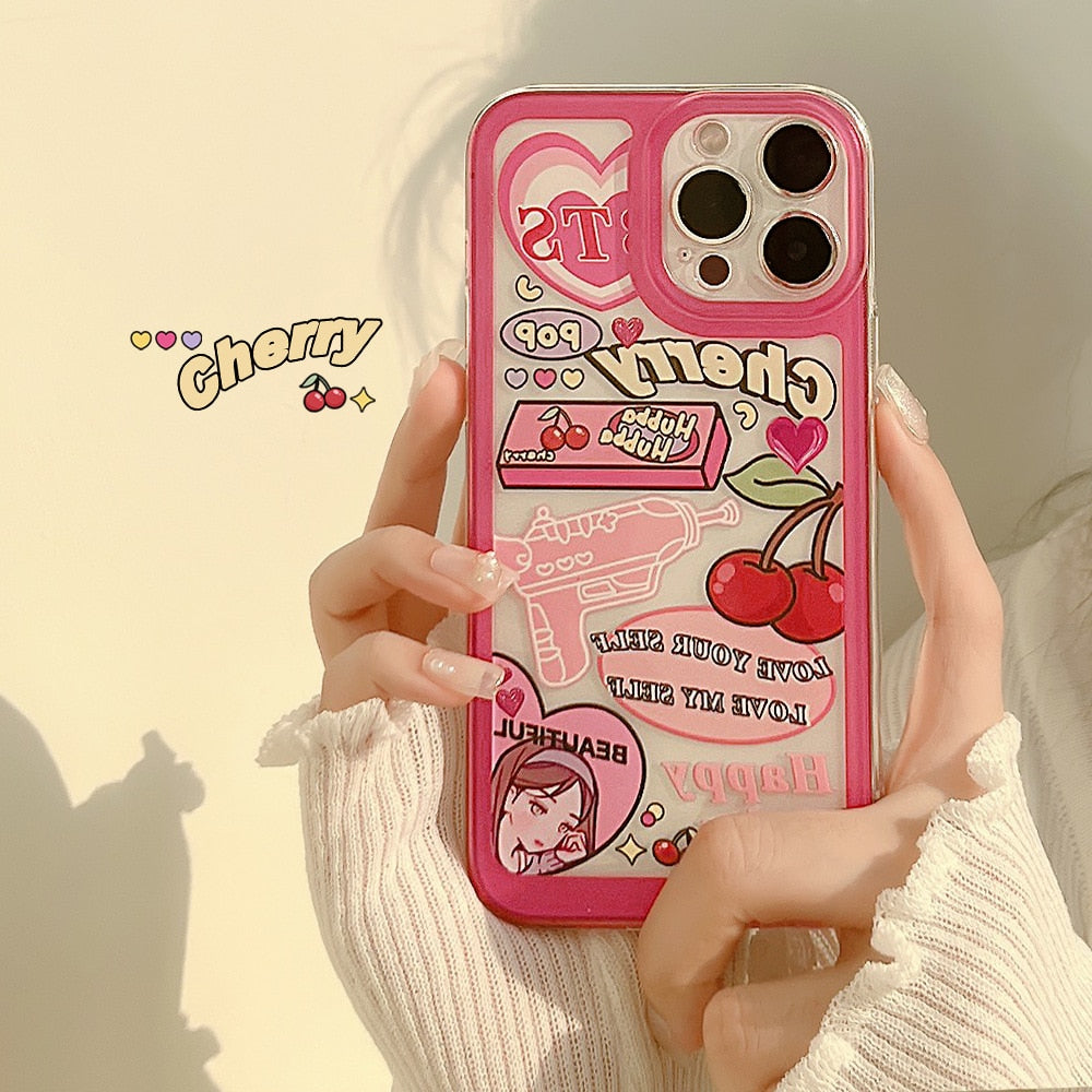 Phone Case For iPhone 14 13 12 Pro Max Plus Cute Protective Cover