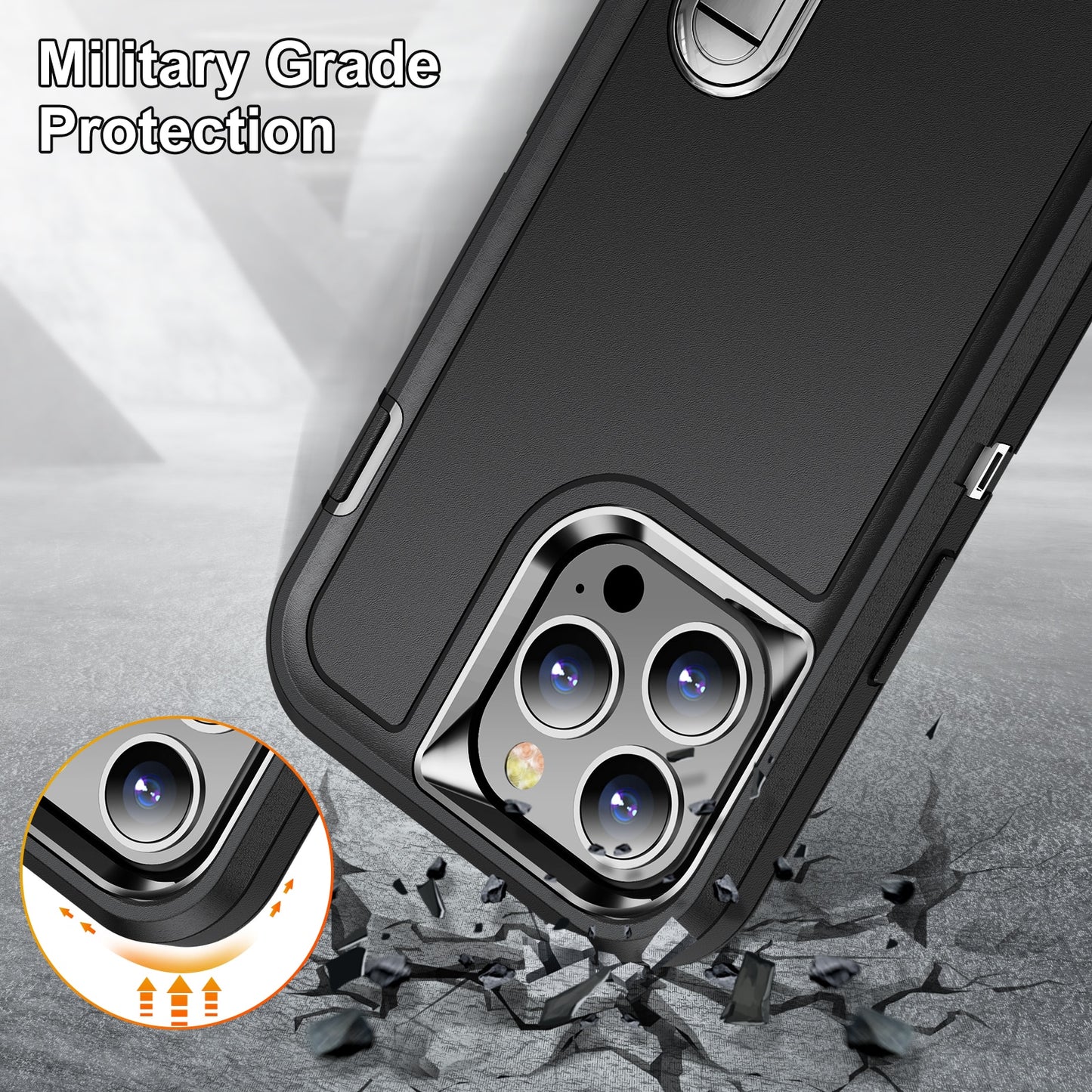 Case For iPhone 13 14 15 Pro Max 12 Pro Max Plus Plastic Back Cover