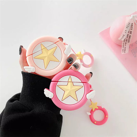 Cartoon Silicone Lanyard Earphone Case For Airpods 1 2 Pro Cover