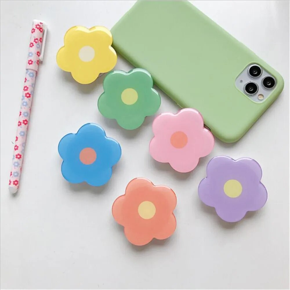 Cute Flowers Foldable Phone Stand Holder Ring Grip Bracket