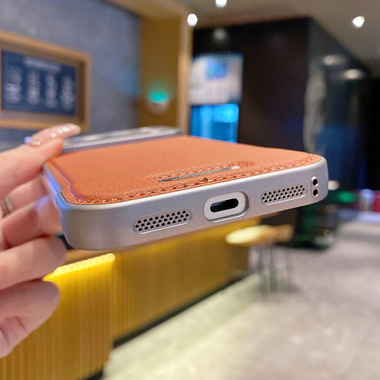 Leather Case Magnetic Back Cover