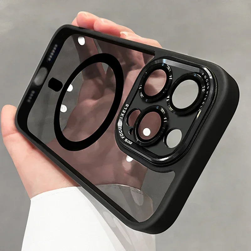 Luxury Magnetic Metal Lens Bumper Protection Case