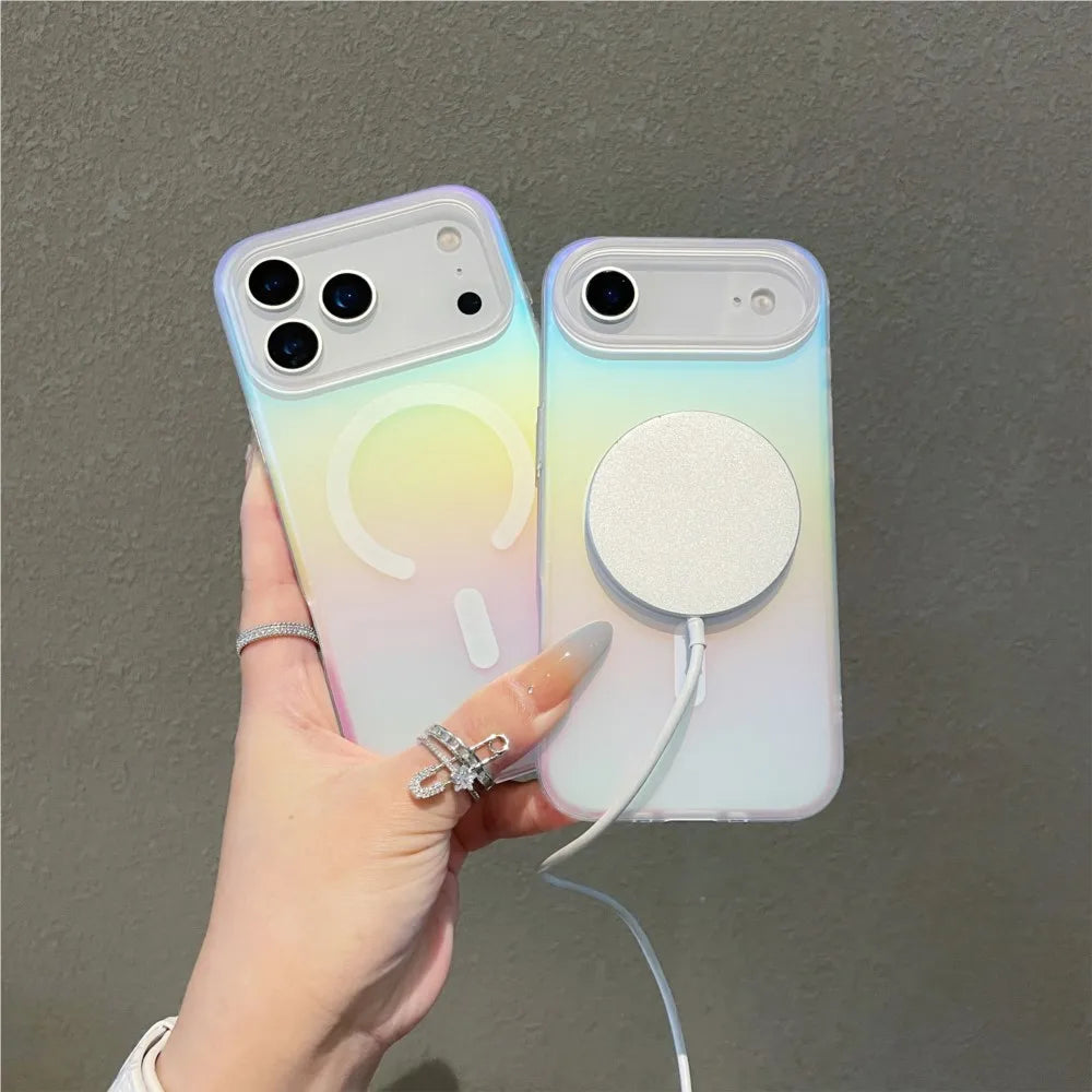 Magsafe Rainbow Matte Case