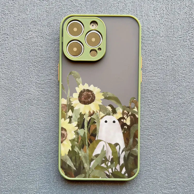 Cute Ghost Phone Case For iPhone 15 14 Plus 13 12 Pro Max Cover