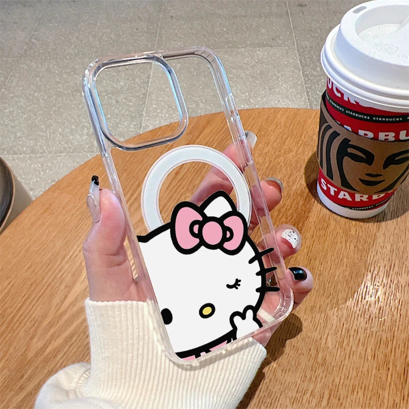 Cute Kitty Magsafe Case For iPhone