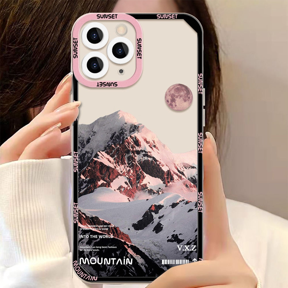 Phone Case For iPhone 13 14 Pro Max Cases iPhone 12 14 Plus Soft Back Cover
