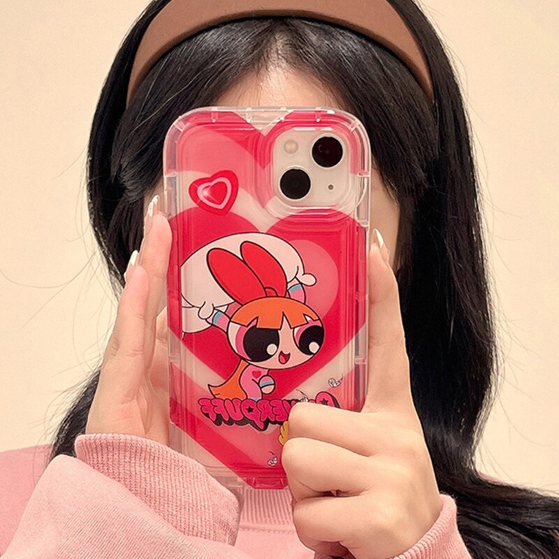 Phone Case for iPhone 15 14 13 12 Pro Max Plus Cartoon Clear Cover