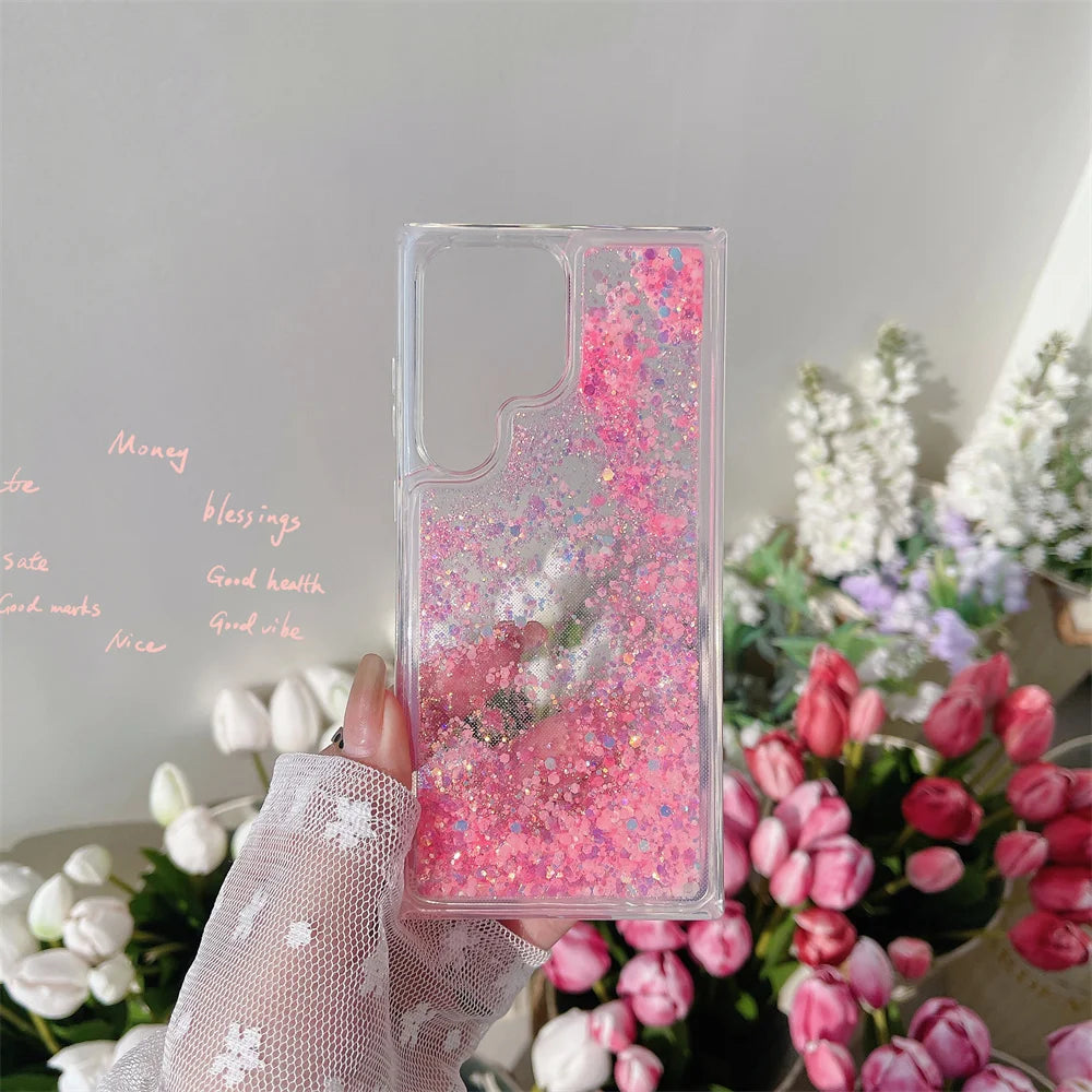 Samsung Galaxy Glitter Clear Cover