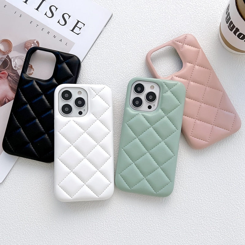 Leather iPhone Case For iPhone 12 13 14 Pro Max Plus Cover