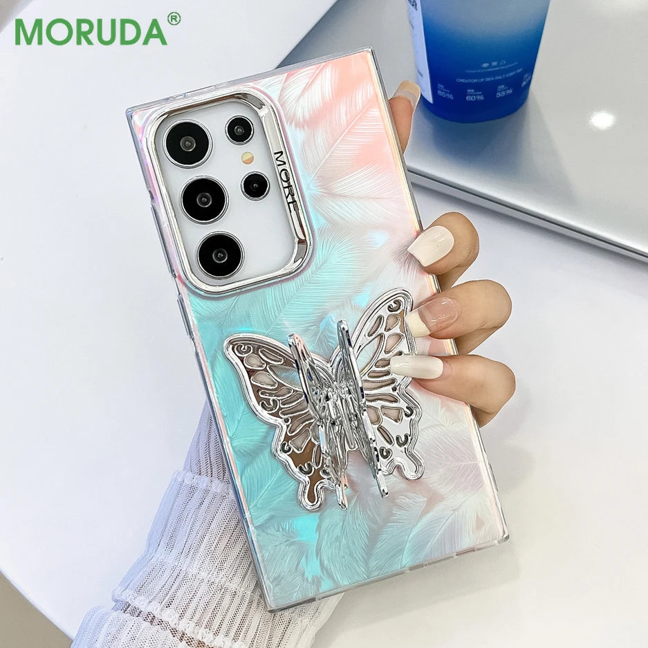 Butterfly Bracket Phone Case For Samsung Galaxy Cover