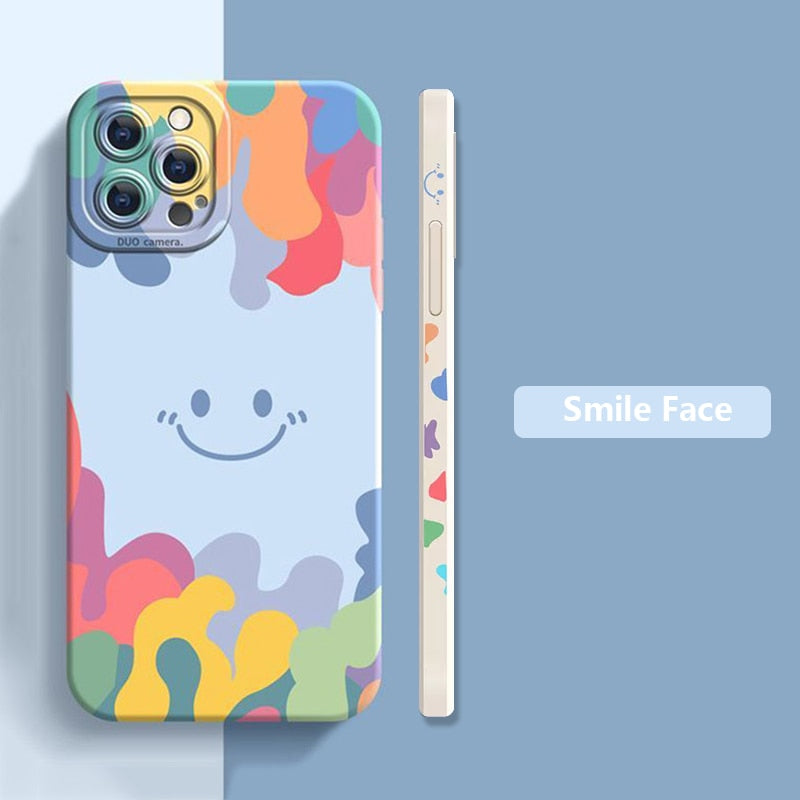 Case For iPhone 15 14 13 12 Pro Max Plus Shockproof Soft Silicone Cover