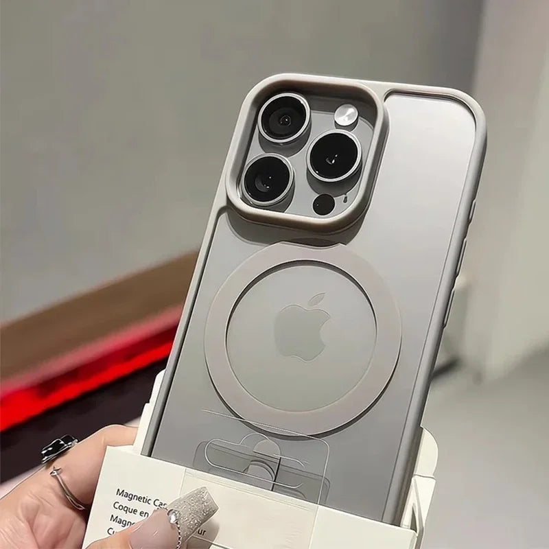 Matte Titanium Magnetic iPhone case