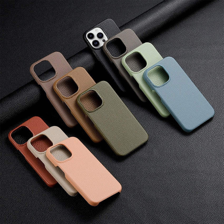 Luxury Leather Case For iPhone 15 13 14 Pro Max 12 Pro Plus Phone Cover