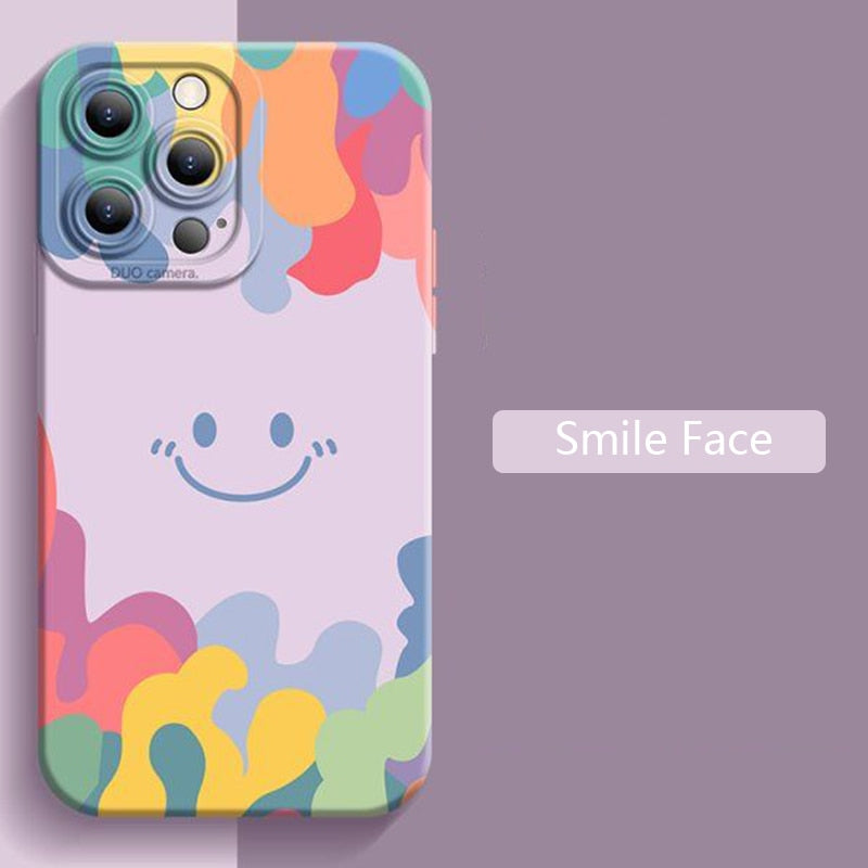 Case For iPhone 15 14 13 12 Pro Max Plus Shockproof Soft Silicone Cover