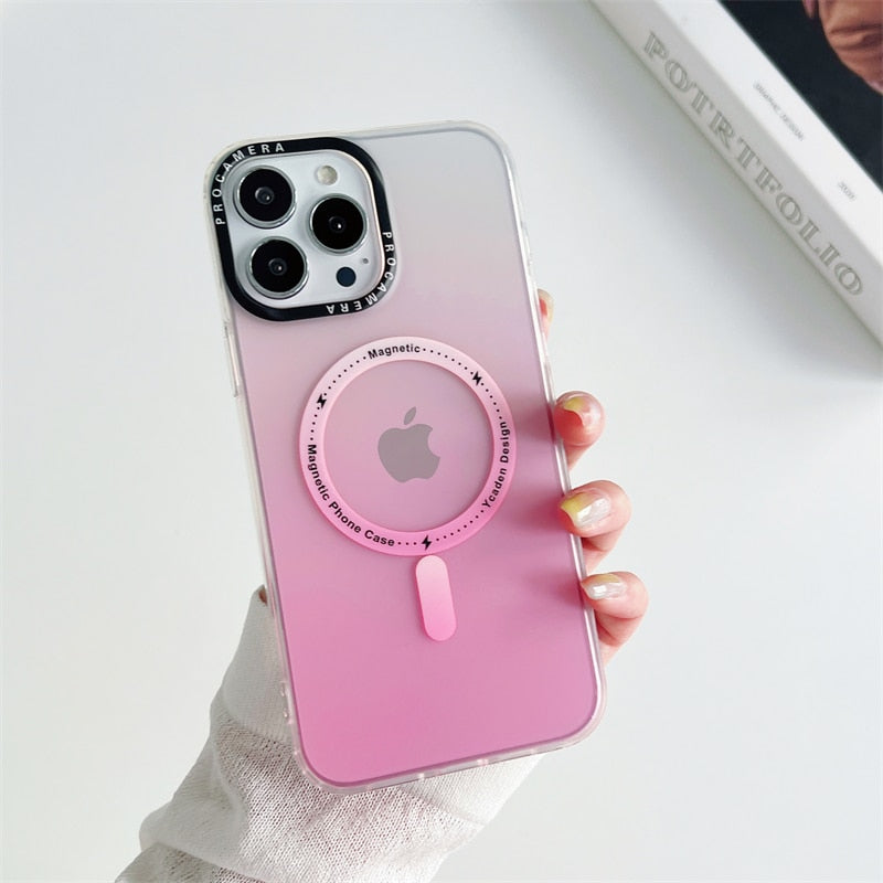 iPhone 15 14 13 12 Matte Transparent Soft Frame Shockproof Case