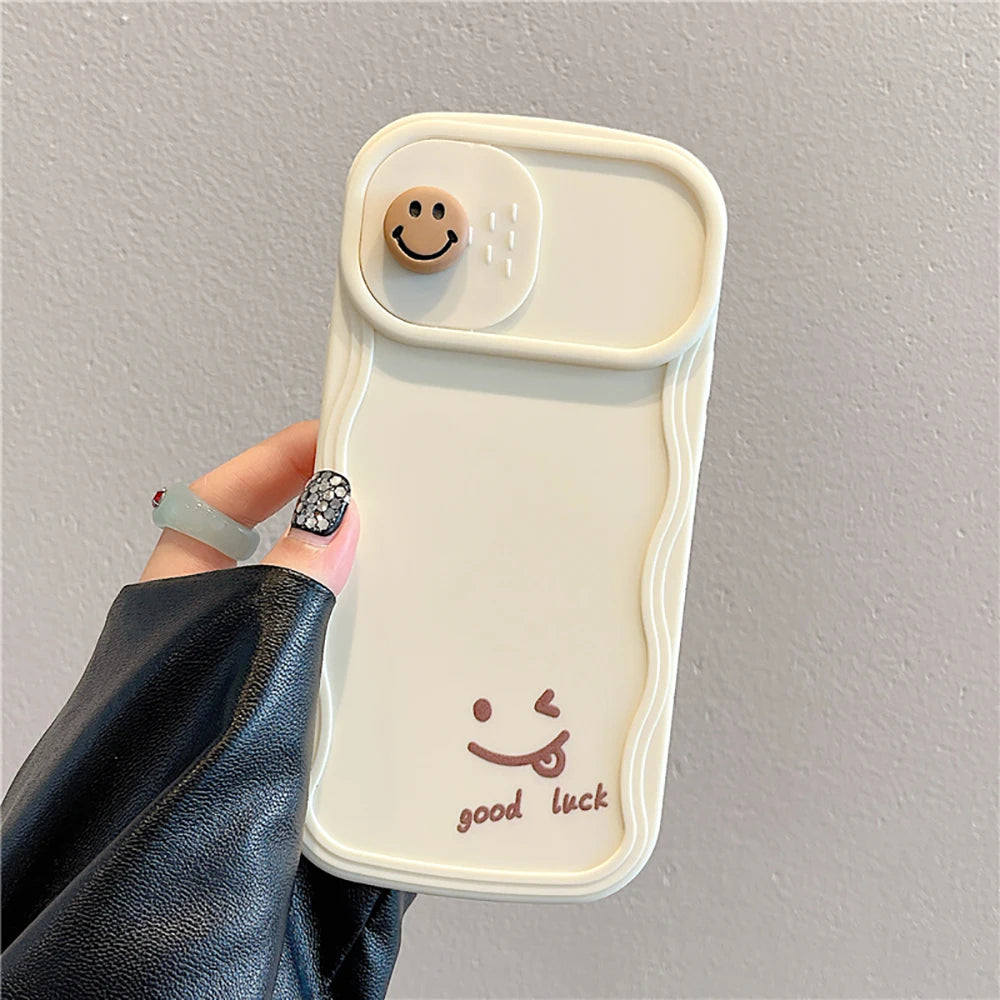 Cute Smile Phone Case For iPhone 13 12 14 15 Pro Max Case