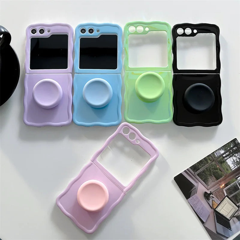 Simple Solid Color Phone Case for Samsung Galaxy Z Flip Cover