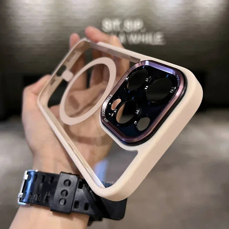 Luxury Magnetic Metal Lens Bumper Protection Case