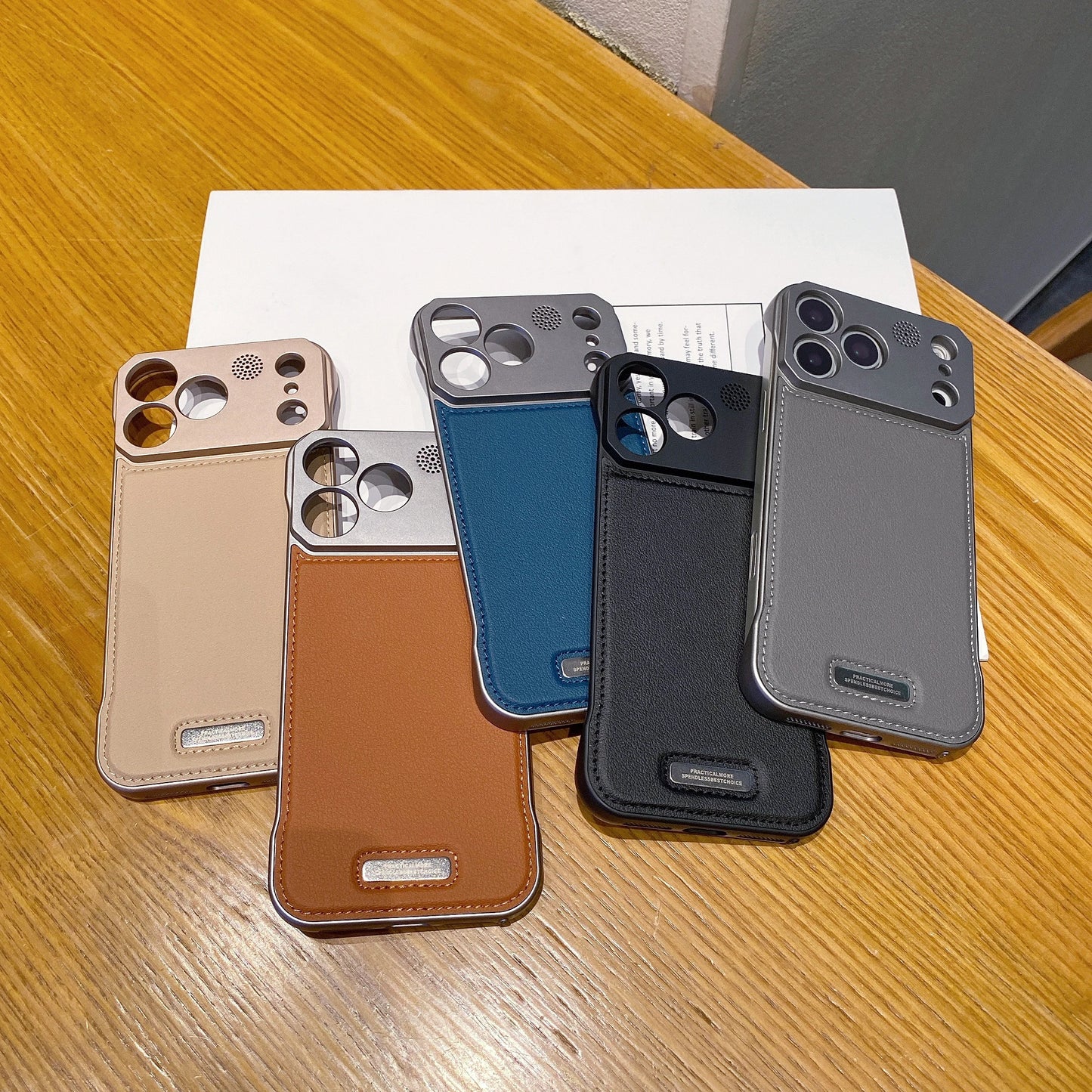 Leather Case Magnetic Back Cover