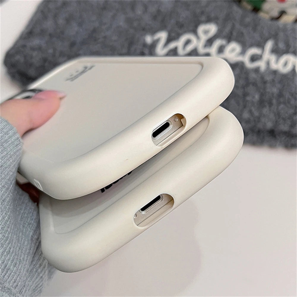 Happy Phone Case For iPhone 15 14 13 12 Pro Max Plus Soft Cover