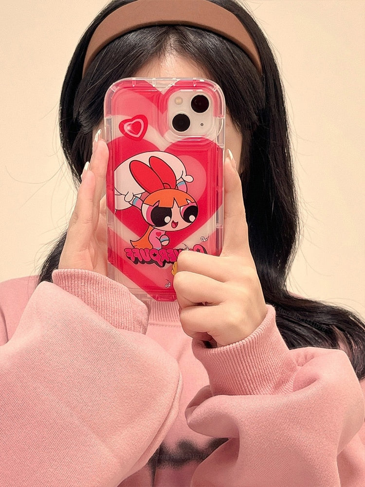 Phone Case for iPhone 15 14 13 12 Pro Max Plus Cartoon Clear Cover